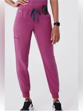 Figs Women’s Bright Fuchsia Zamora Jogger Scrub Pants XL